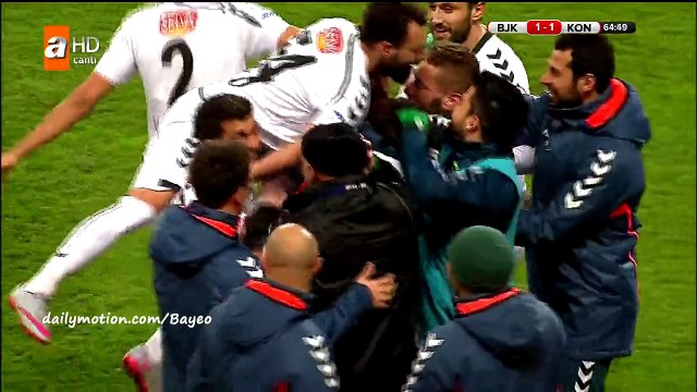 Riad Bajic Goal HD - Besiktas 1-1 Konyaspor - 10-02-2016 Turkish Cup - Play Offs
