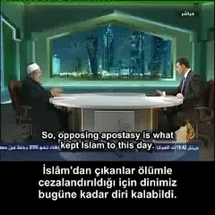 Dinden çıkanları öldürmeseydik İslâm bugüne kadar yaşayamazdı