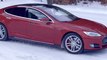 Tesla Model S: mira como se mueve ¡sobre la nieve!