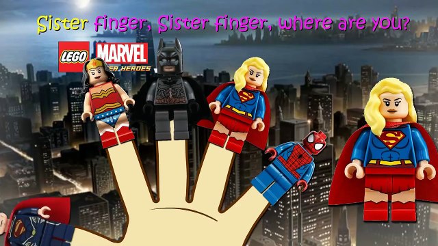 Superheroes Lego Finger Family Nursery Rhymes Lyrics