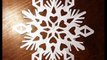 МК - новогодние снежинки как вырезать ----- Christmas snowflake with their hands