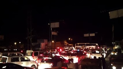 Horrible Traffic Jam in India