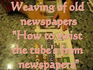 ▬► How to twist the tube's from newspapers. Promo