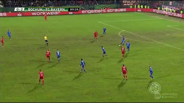 0-3 Robert Lewandowski 2nd - VfL Bochum v. Bayern München - DFB Pokal 10.02.2016 HD