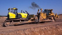 Бульдозеры, кто сильнее- Б14 vs Caterpillar D7R2