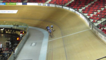 Stage équipe de France piste : Derrière moto