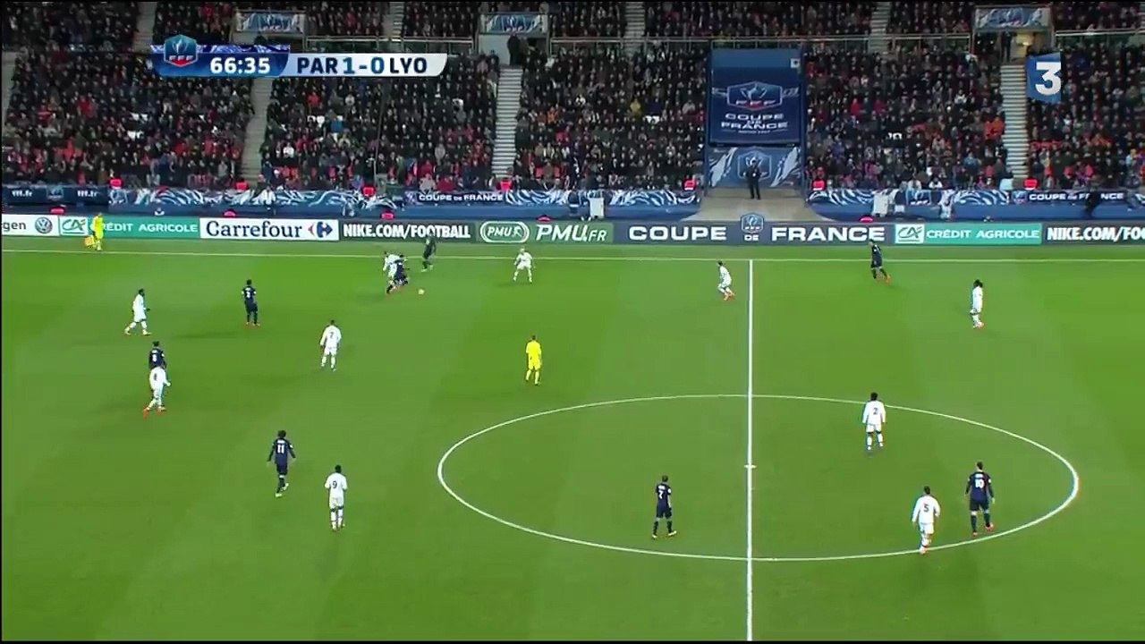2-0 Zlatan Ibrahimovic Second Goal - PSG v. Lyon 10.02.2016 HD
