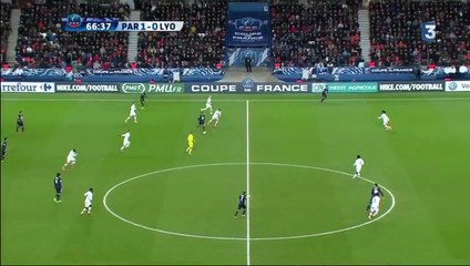 2-0 Zlatan Ibrahimovic Second Goal - PSG v. Lyon 10.02.2016 HD