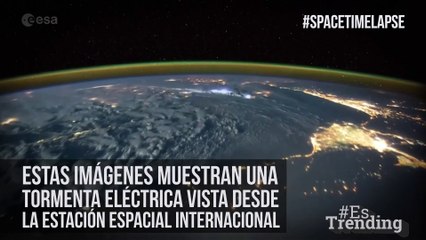 Majestuoso: tormenta eléctrica es capturada desde el espacio