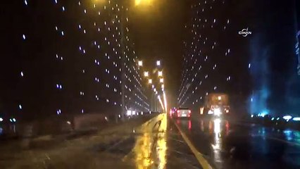 İstanbul'da beklenen kar yüzünü gösterdi