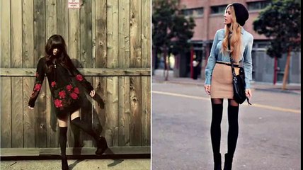 Стильные и модные вязаные гольфы