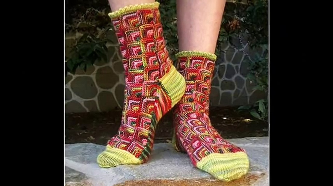 Хобби  - вязание.  Вязаные носки