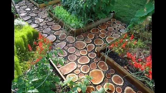 Экологические садовые дорожки 30 вариантов