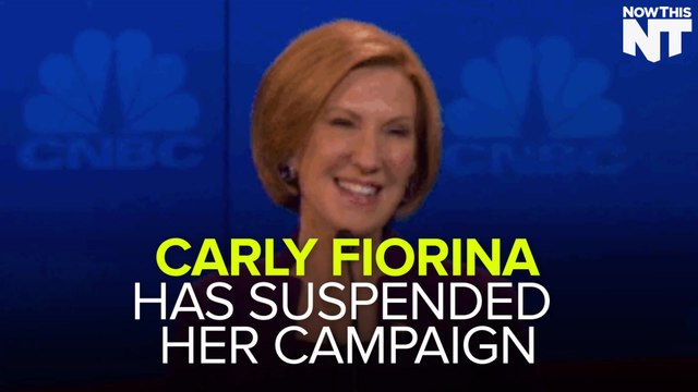 Carly Fiorina Drops Out