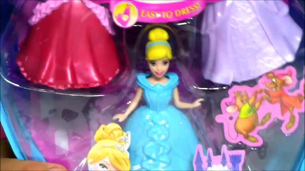 Disney Princess Cinderella Little Kingdom Fairy Tale Fashion Doll 3 MagiClip Fashion Dress