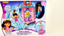 Dora Slide & Splash Mermaid Adventure Color Changing Dora and Friends Nickelodeon Hello Kitty Ariel