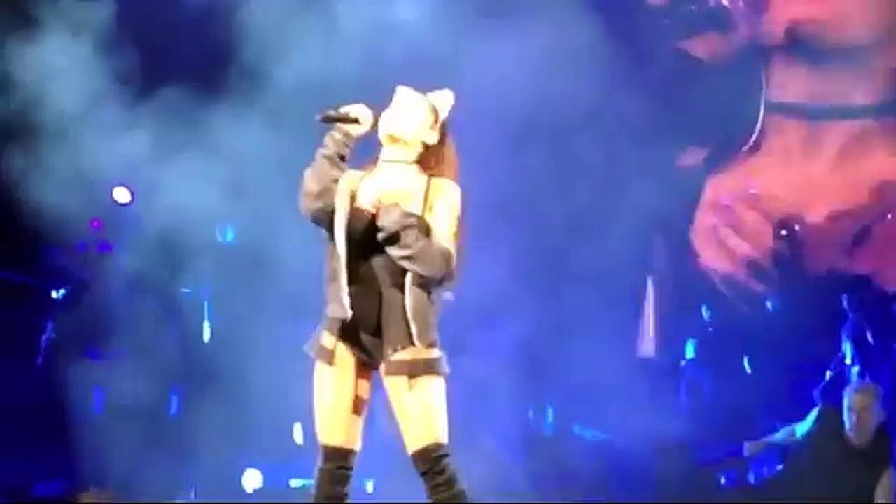 Ariana Grande performing on stage at Honeymoon Tour (Video HD)