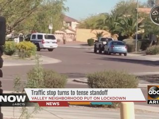 Traffic stop turns to tense standoff