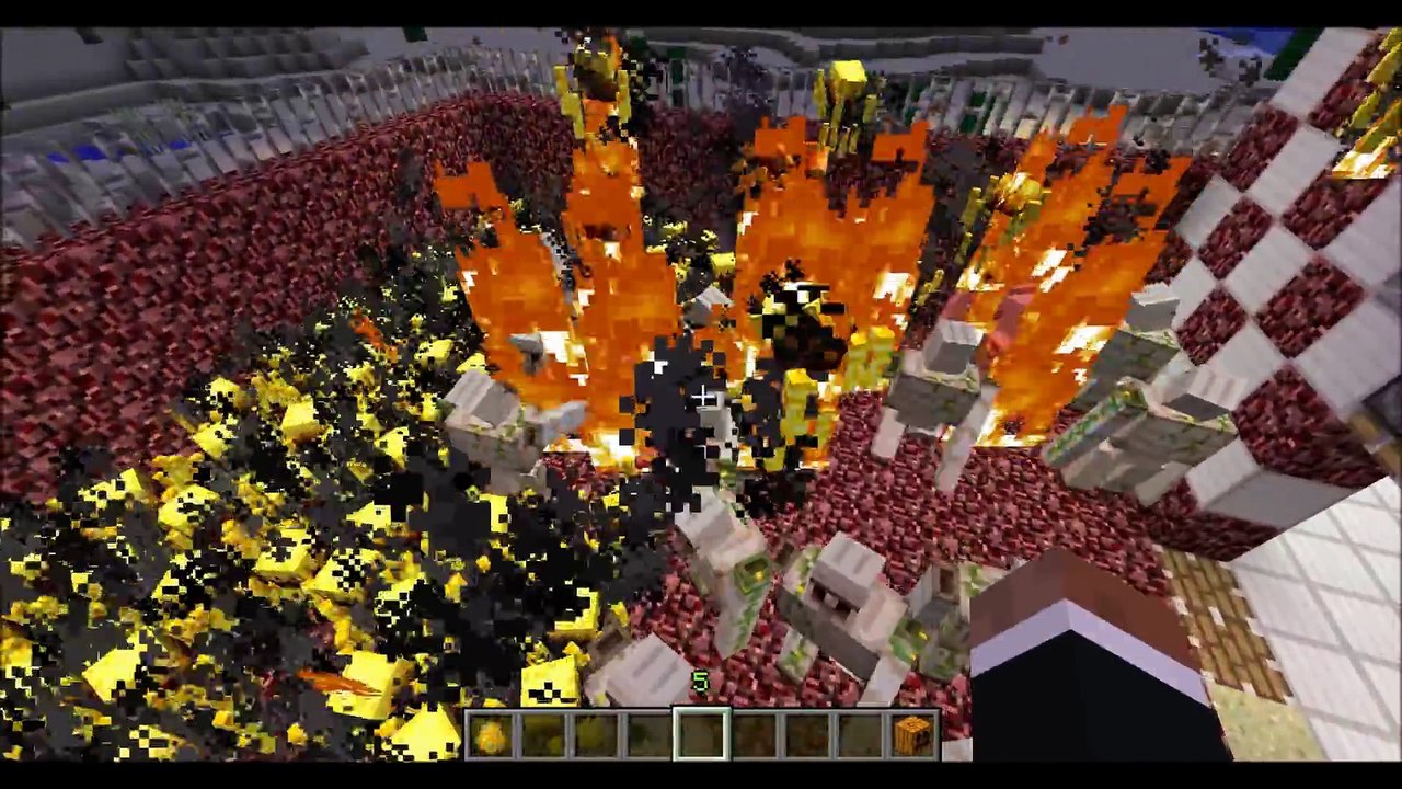 Minecraft - Blazes VS Iron Golems