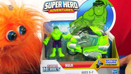 HULK Super Hero Adventures Action Figure Playset Playskool Toy Review