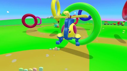 Zeem Zoom - Eğitici çizgi film - Helikopter ve renkli halkalar