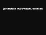 [PDF Download] Quickbooks Pro 2006 w/Update 07 (9th Edition) [Download] Full Ebook