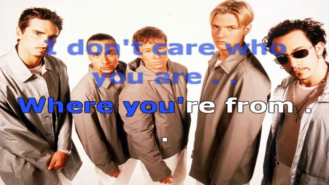Backstreet Boys - As long as you love me - karaoke lyrics