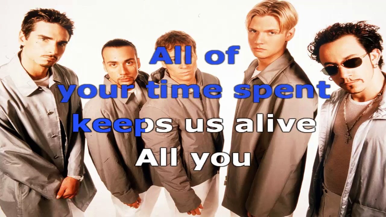 Backstreet Boys - Larger than life - karaoke lyrics