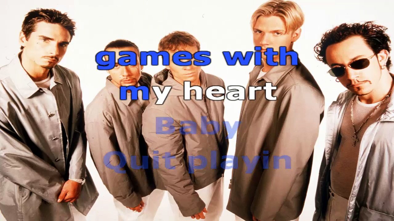 Backstreet Boys - Quit playin game - karaoke lyrics