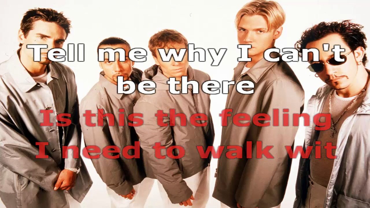 Backstreet Boys - Show me the meaning - karaoke lyrics