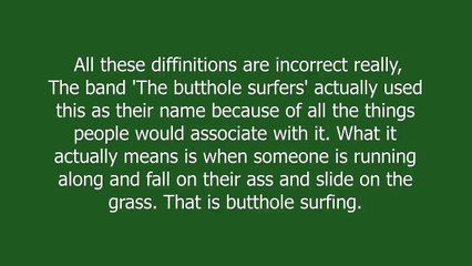 butthole surfer meaning and pronunciation