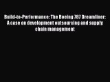 PDF Download Build-to-Performance: The Boeing 787 Dreamliner: A case on development outsourcing