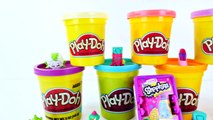 Shopkins Challenge ★ Making Play Doh Peta Plunger and Poppy Corn DCTC Surprise Shopkin Toys