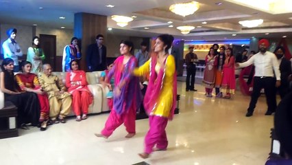 Bhangra dance performance by cousins at Marriage