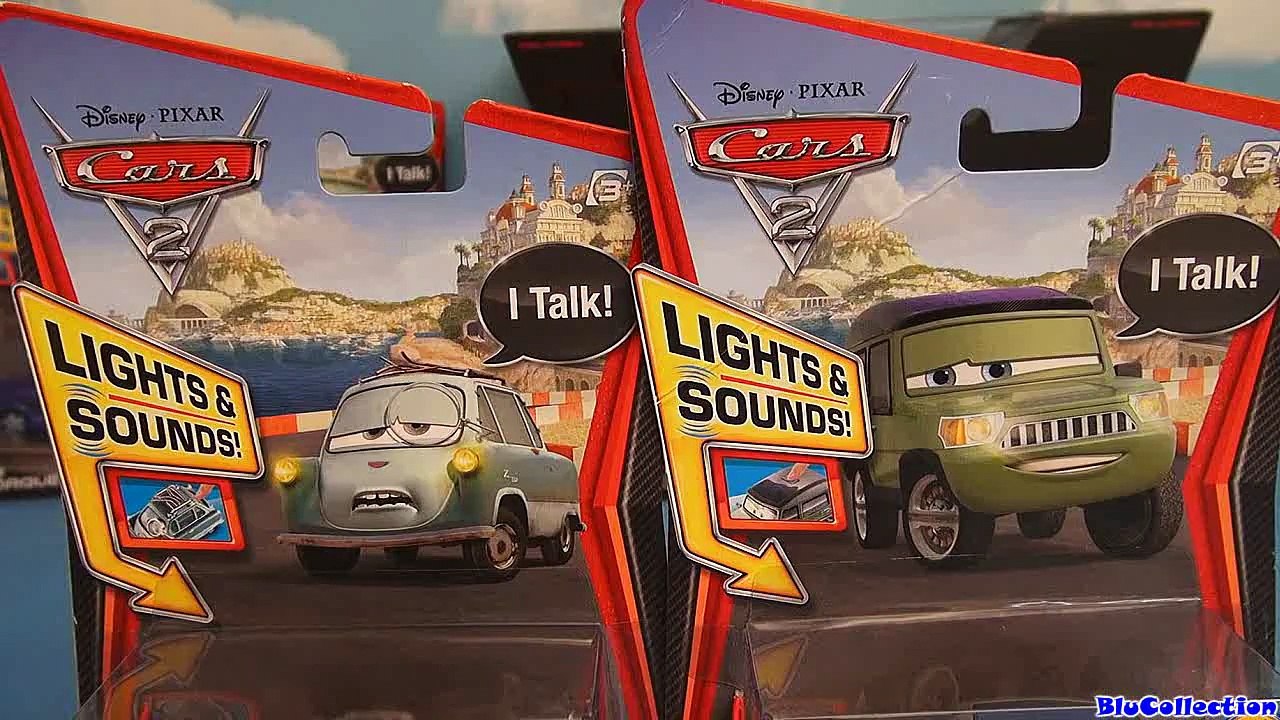 Lights Sounds Miles Axlerod CARS 2 ProfessorZ Diecast Disney Talking toys review by Blucollection