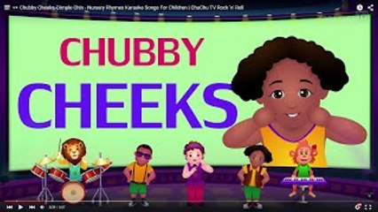 Chubby Cheeks, Dimple Chin - Nursery Rhymes Karaoke Songs For Children - ChuChu TV Rock 'n' Roll