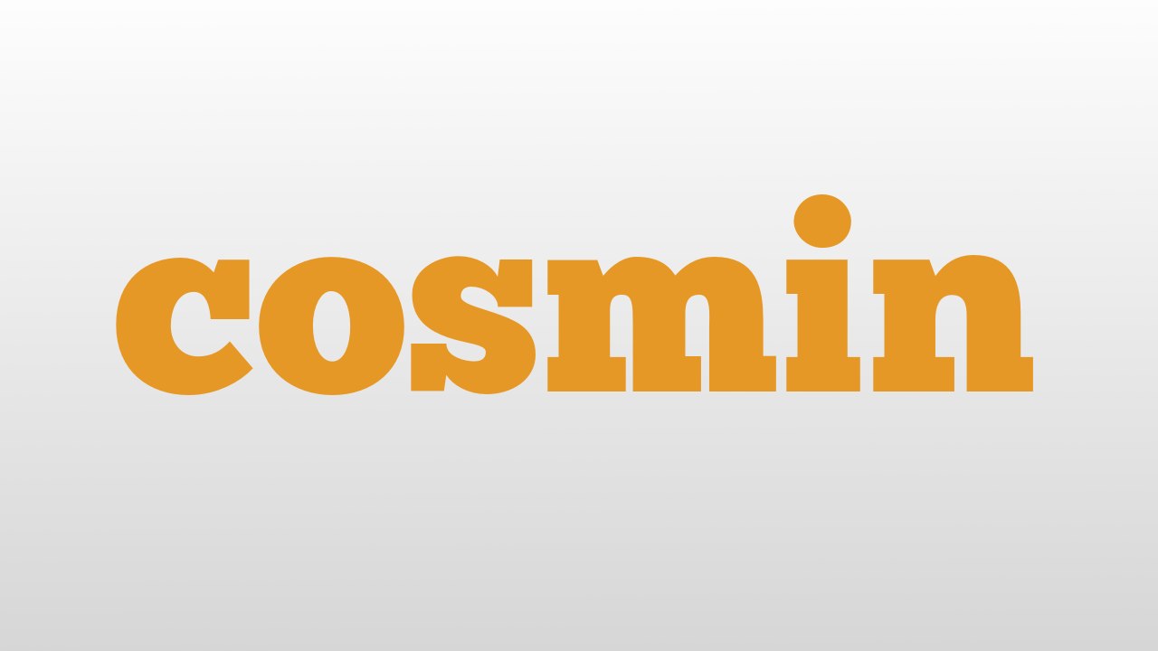 cosmin meaning and pronunciation