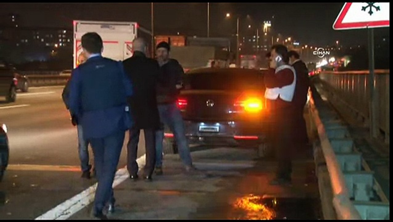 TEM'de rektörlük aracına silahlı saldırı