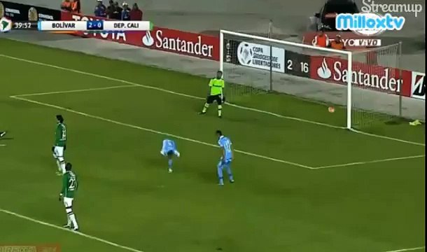 Gol de Sanchez Capdevilla - Bolivar 3-0 Deportivo Cali - Copa Libertadores