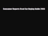 [PDF] Consumer Reports Used Car Buying Guide 2003 Download Online
