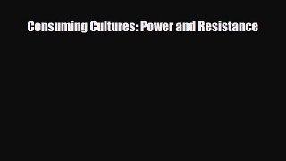 [PDF] Consuming Cultures: Power and Resistance Download Full Ebook