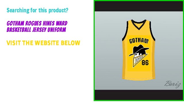 Gotham Rogues Hines Ward Basketball Custom Jersey Uniform