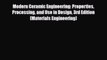 [PDF] Modern Ceramic Engineering: Properties Processing and Use in Design 3rd Edition (Materials