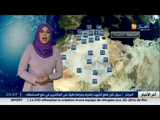 النشرة الجوية :  أحوال الطقس ليوم 04 مارس 2016