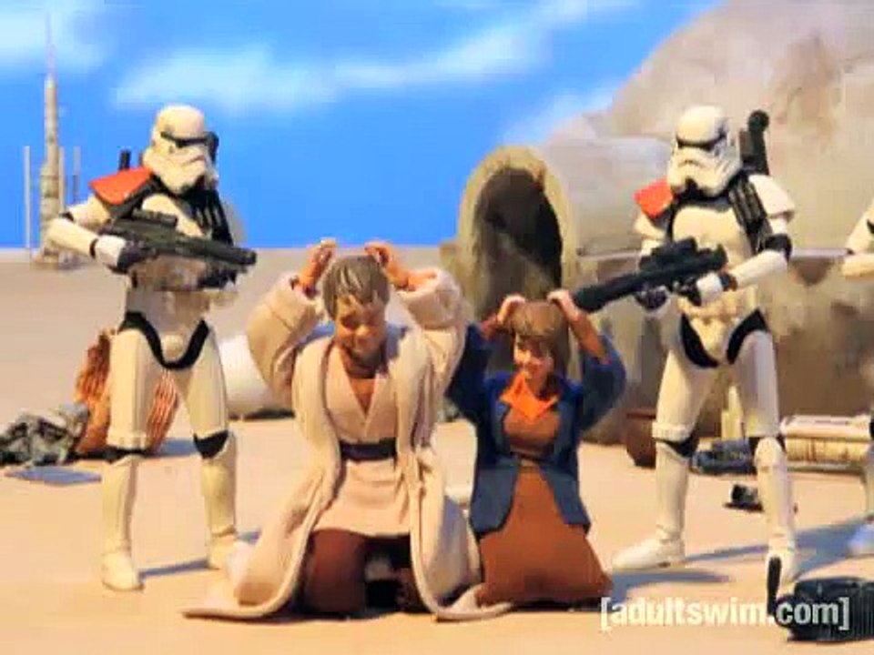 Owen and Beru Burn  Robot Chicken  Adult Swim