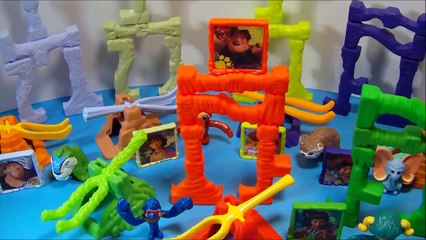 2013 McDONALDS THE CROODS SET OF 6 HAPPY MEAL KIDS MOVIE TOYS VIDEO REVIEW