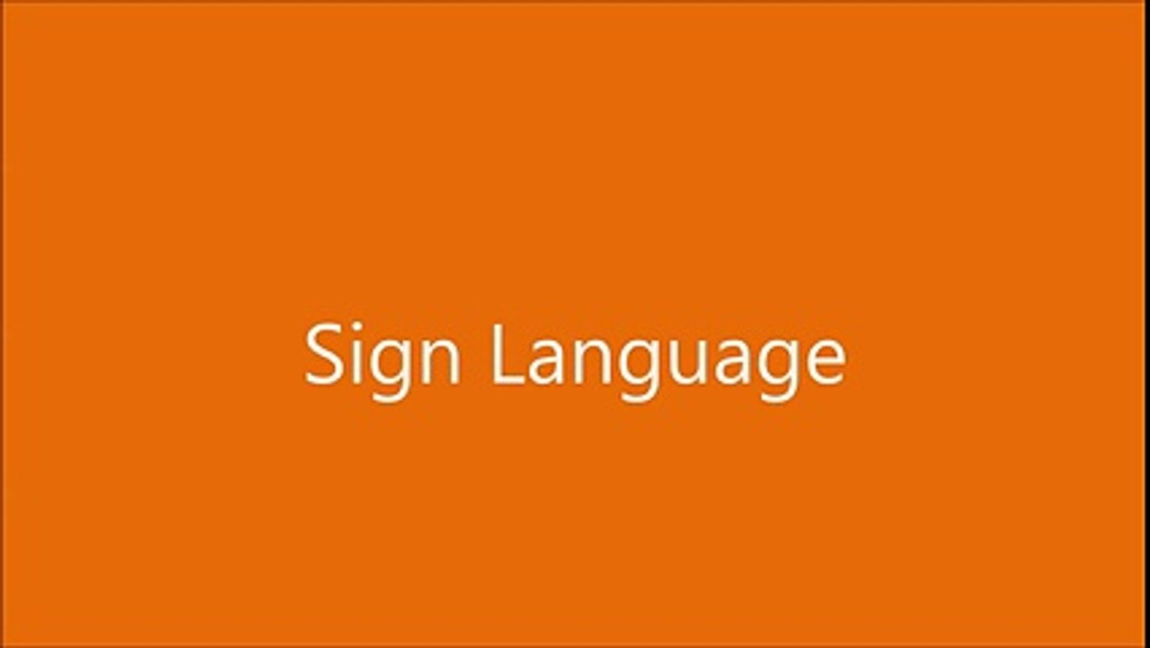 Sign Language Joke