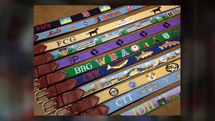 Custom Needlepoint Belts