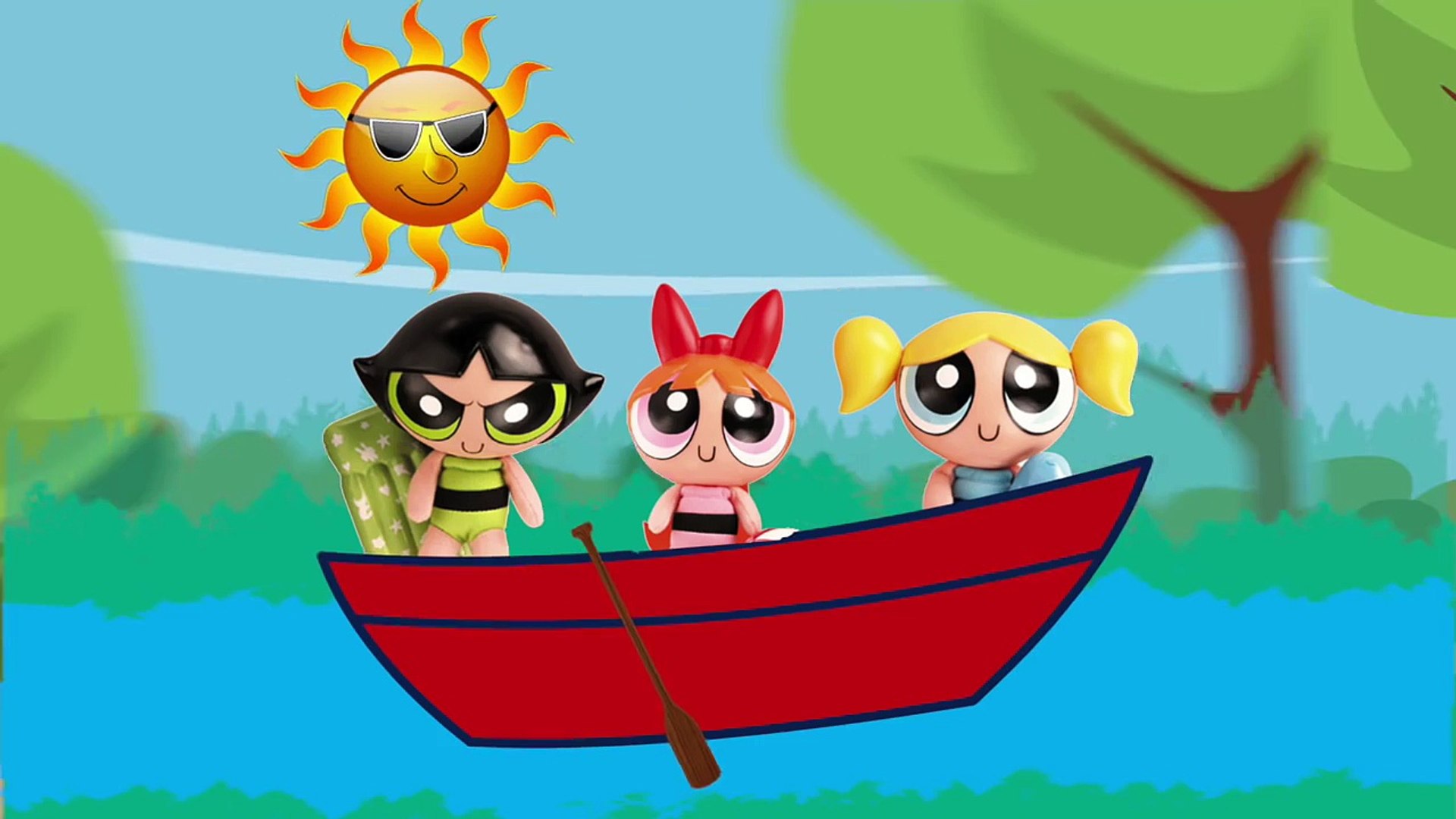 POWER PUFF GIRLS Row Row Row Your Boat Song Nursery Rhyme Toy