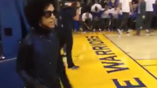 WATCH: Prince Attends Warriors Game